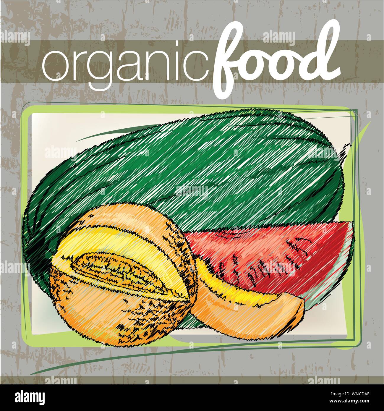 Organic Food illustration Stock Vector Image & Art - Alamy