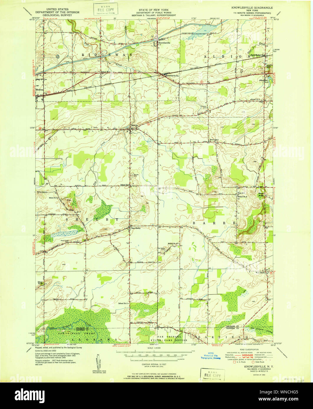 New York NY Knowlesville 130142 1950 24000 Restoration Stock Photo Alamy