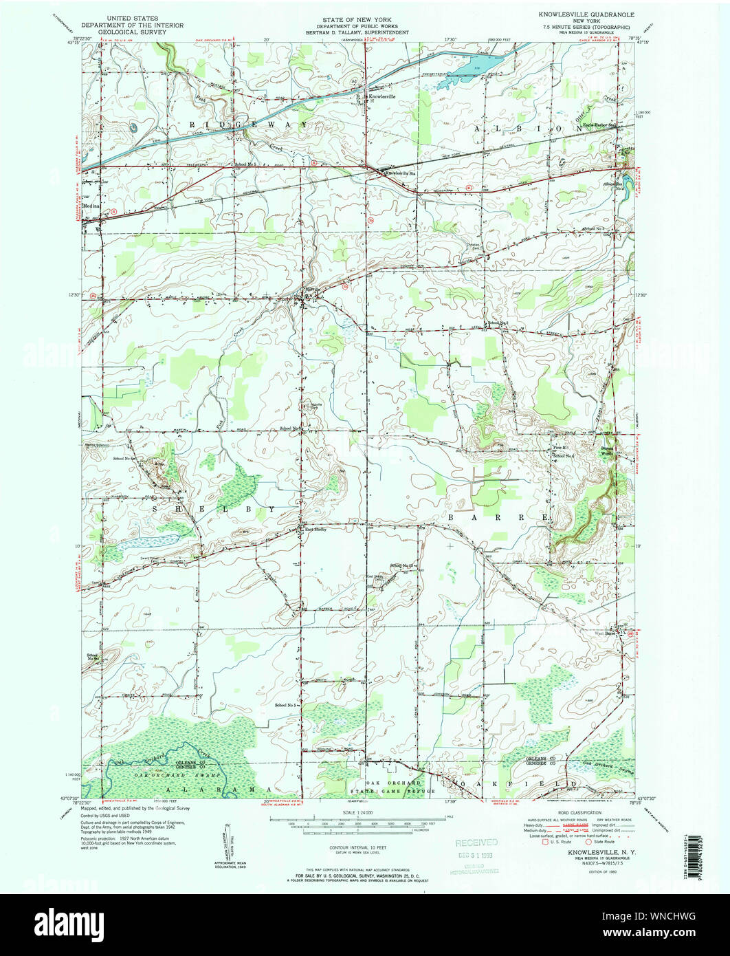 New York NY Knowlesville 130143 1950 24000 Restoration Stock Photo Alamy