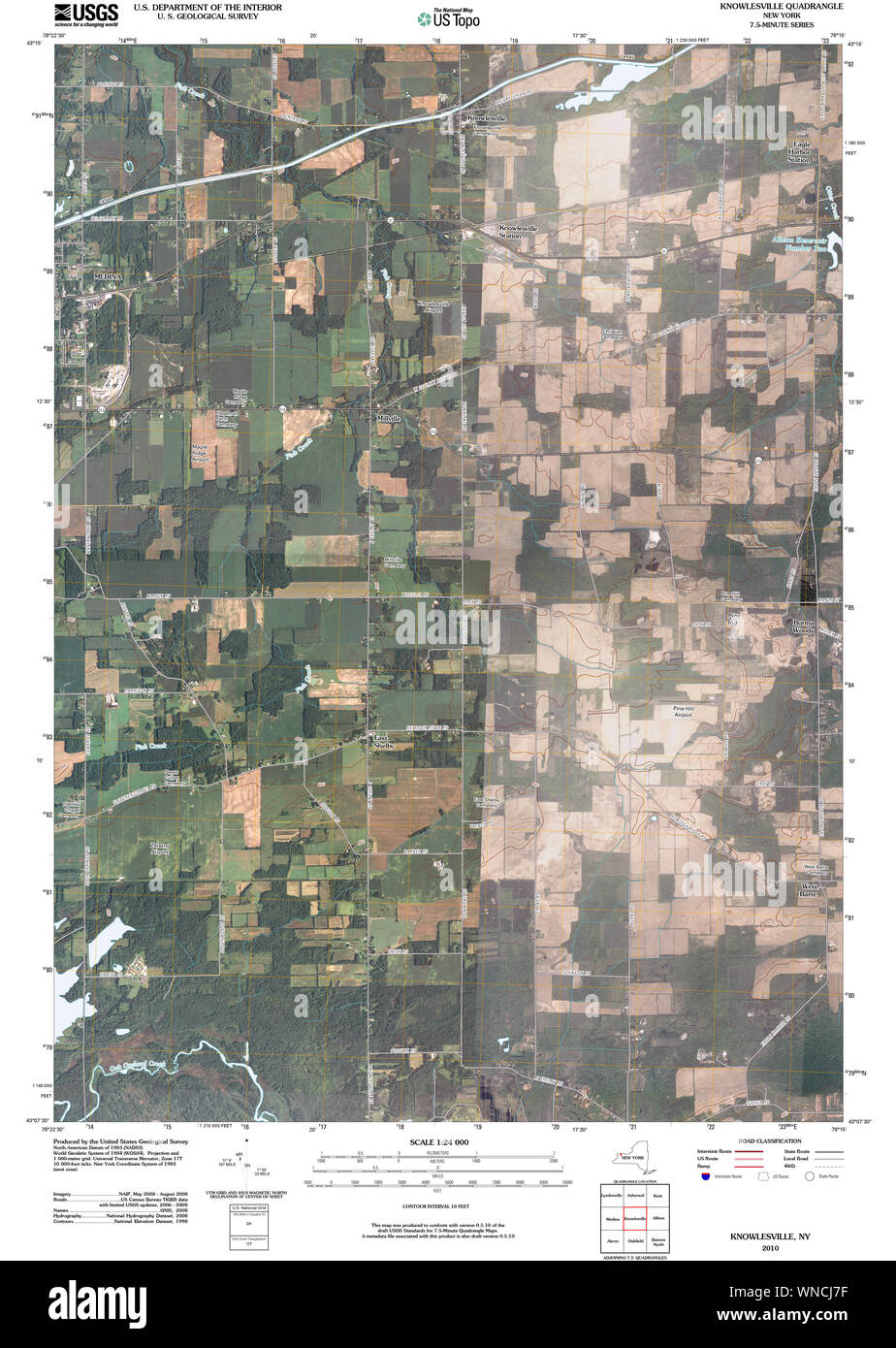 New York NY Knowlesville 20100213 TM Restoration Stock Photo Alamy