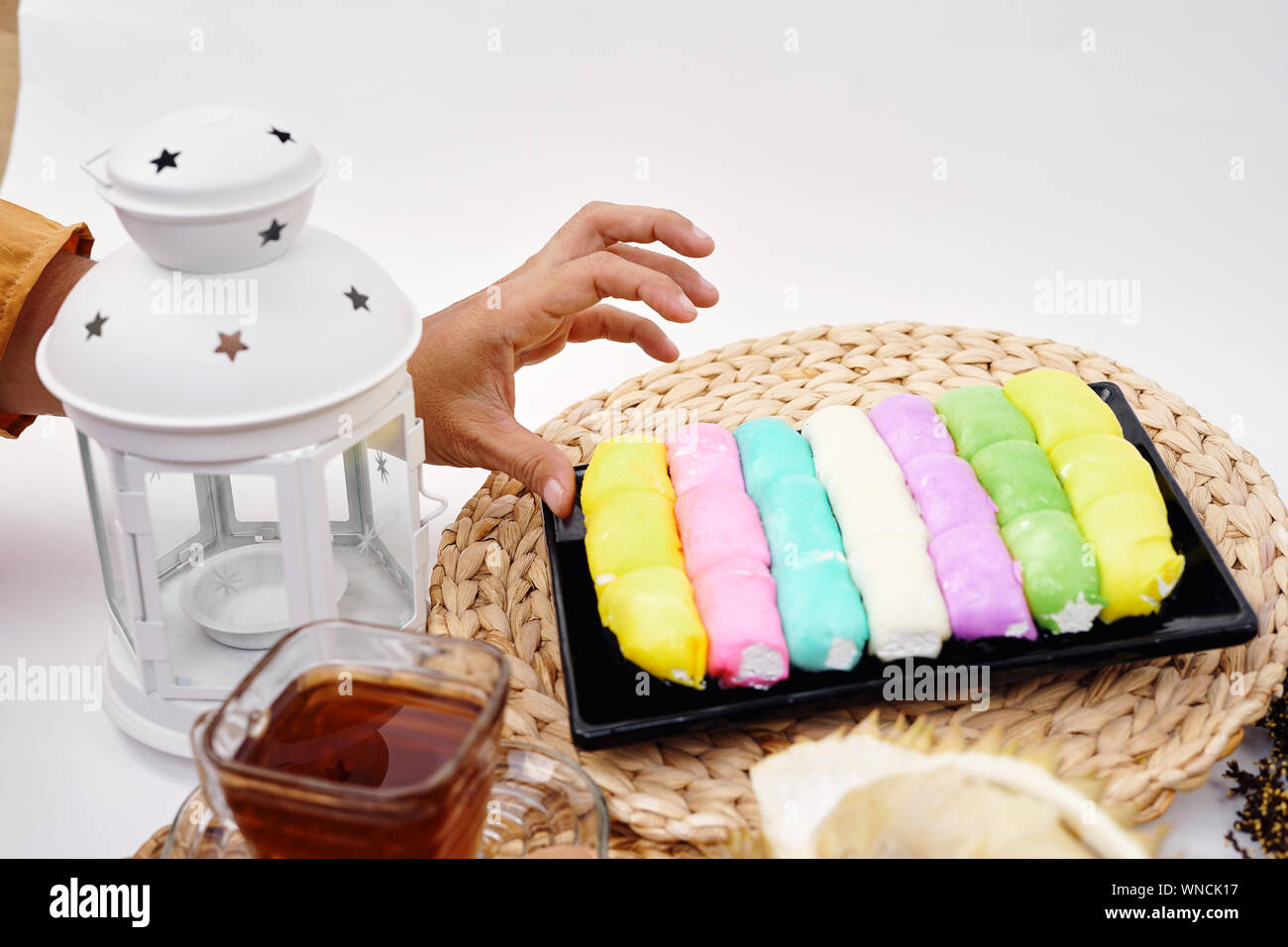 Pancake Durian Sweet Cake Make From Durian Fruit Stock Photo Alamy