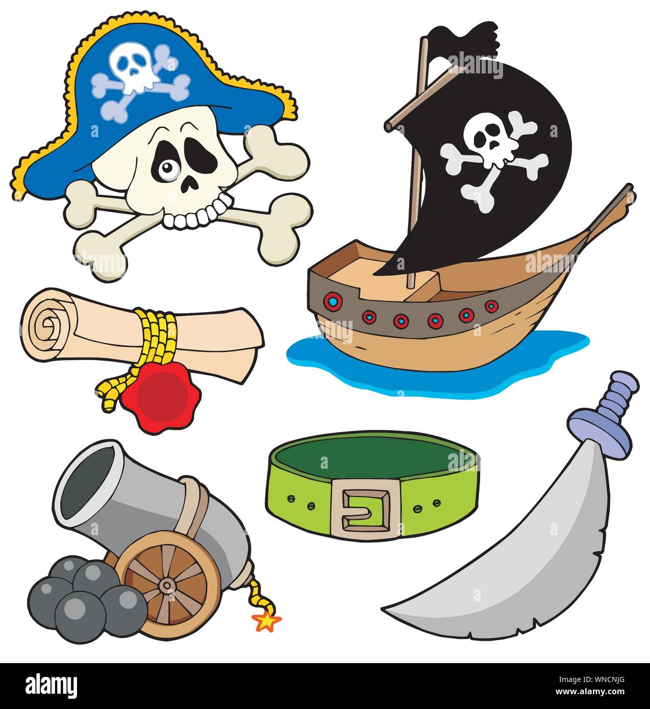 Pirate collection 3 Stock Vector