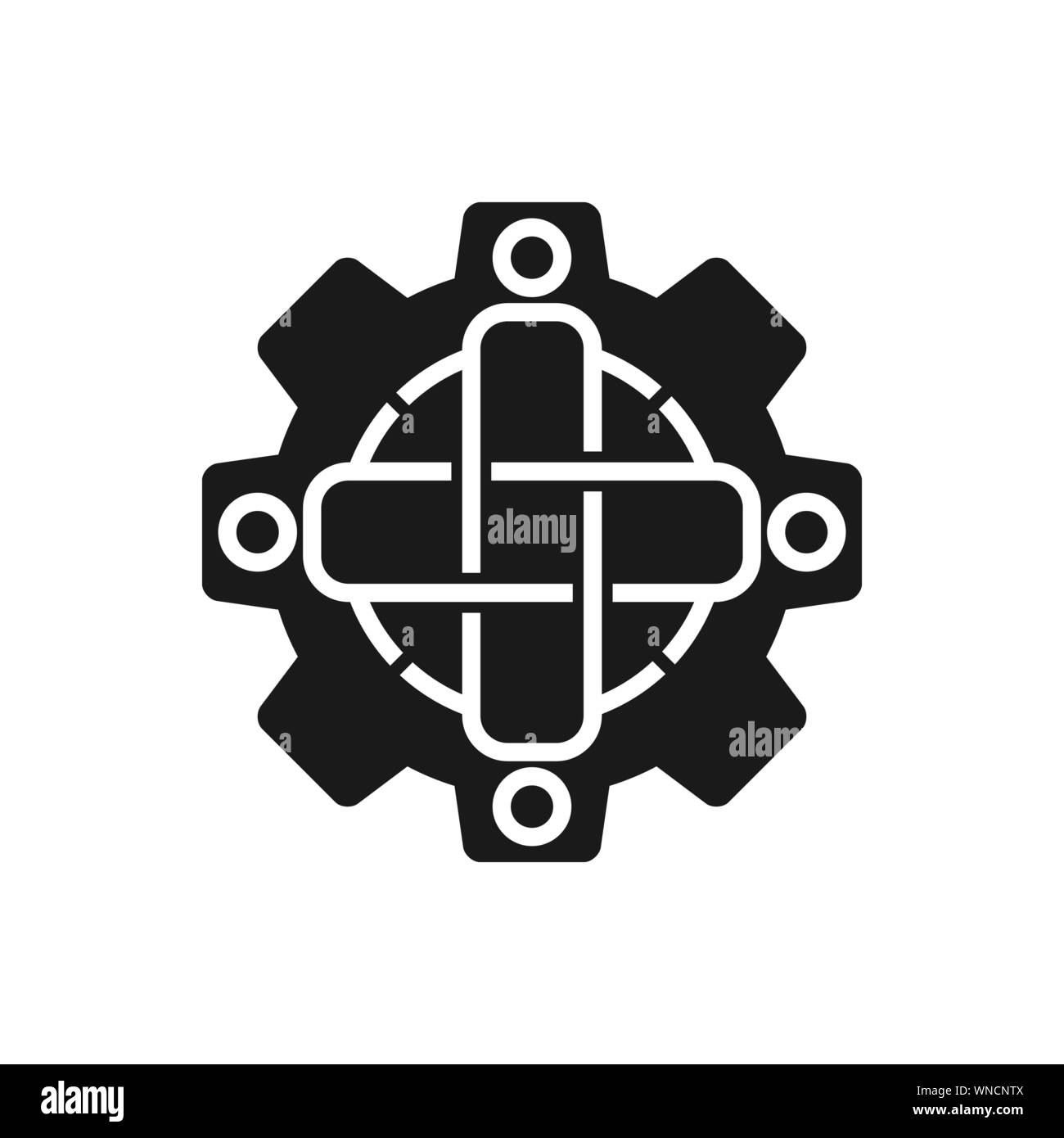 Commitment Teamwork Together Business Black Logo Illustration Vector ...