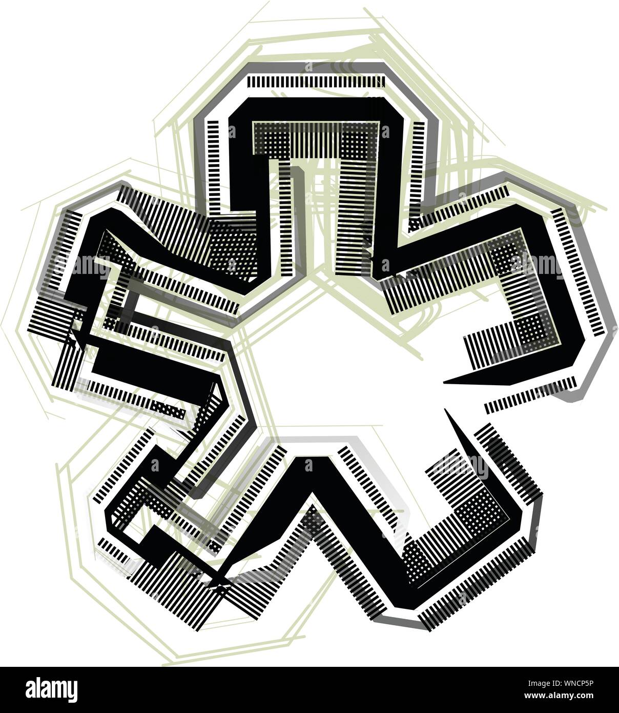 technological font symbol Stock Vector Image & Art - Alamy