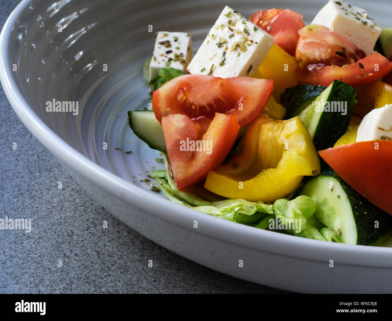 Close-up Of Fresh Food In Bowl On Table Stock Photo