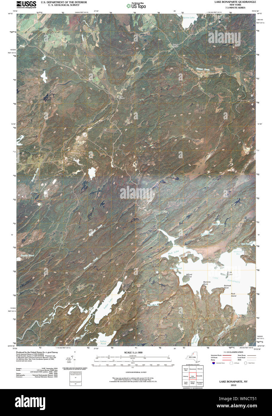 New York NY Lake Bonaparte 20100513 TM Restoration Stock Photo Alamy