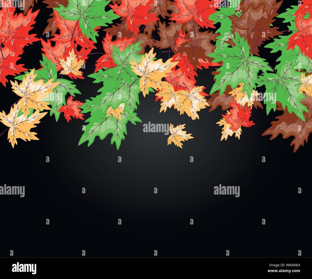 maple leafs autumn pattern background vector illustration design Stock ...