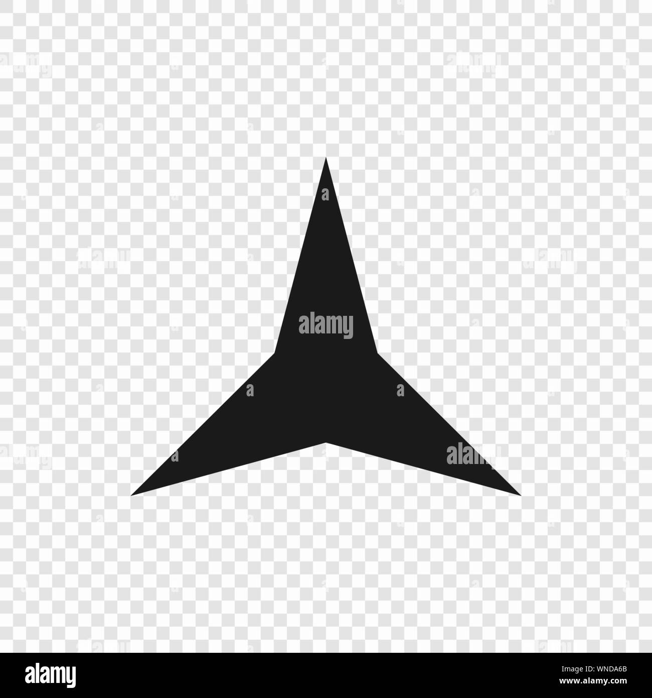 3 point star emblem Stock Vector Images Alamy