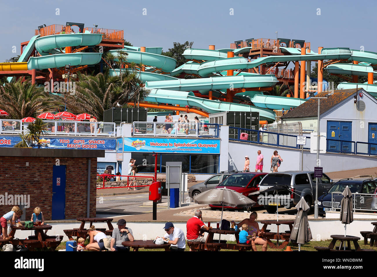 Splashdown waterpark in Goodrington, Paignton, Devon Stock Photo Alamy