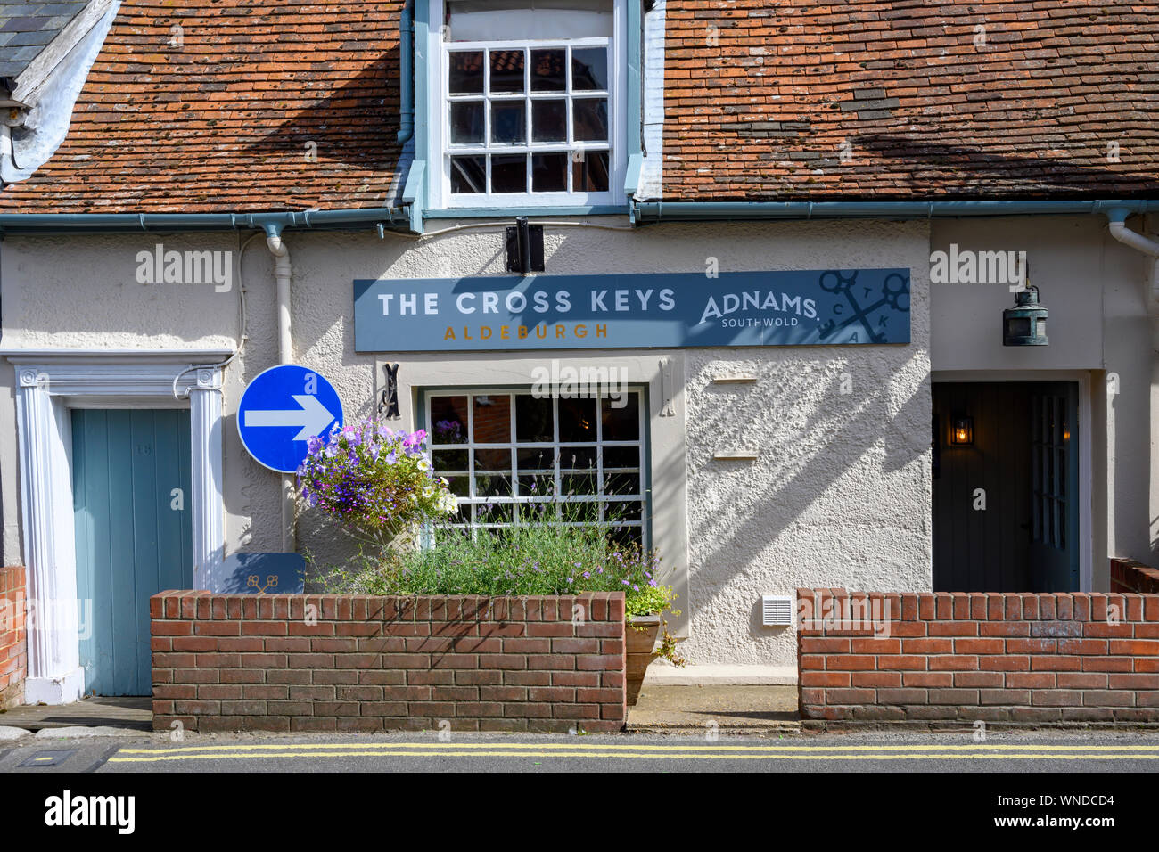 The Cross Keys pub, Aldeburgh, Suffolk, England. Stock Photo
