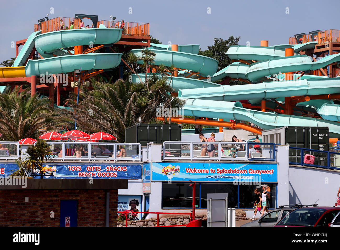 Splashdown waterpark in Goodrington, Paignton, Devon Stock Photo Alamy