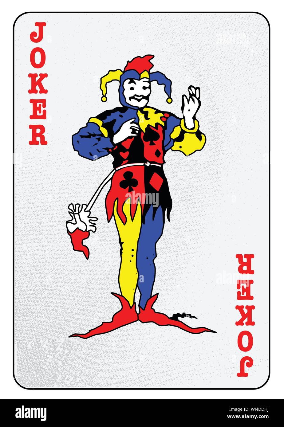 The Joker Card Stock Vector Image & Art - Alamy