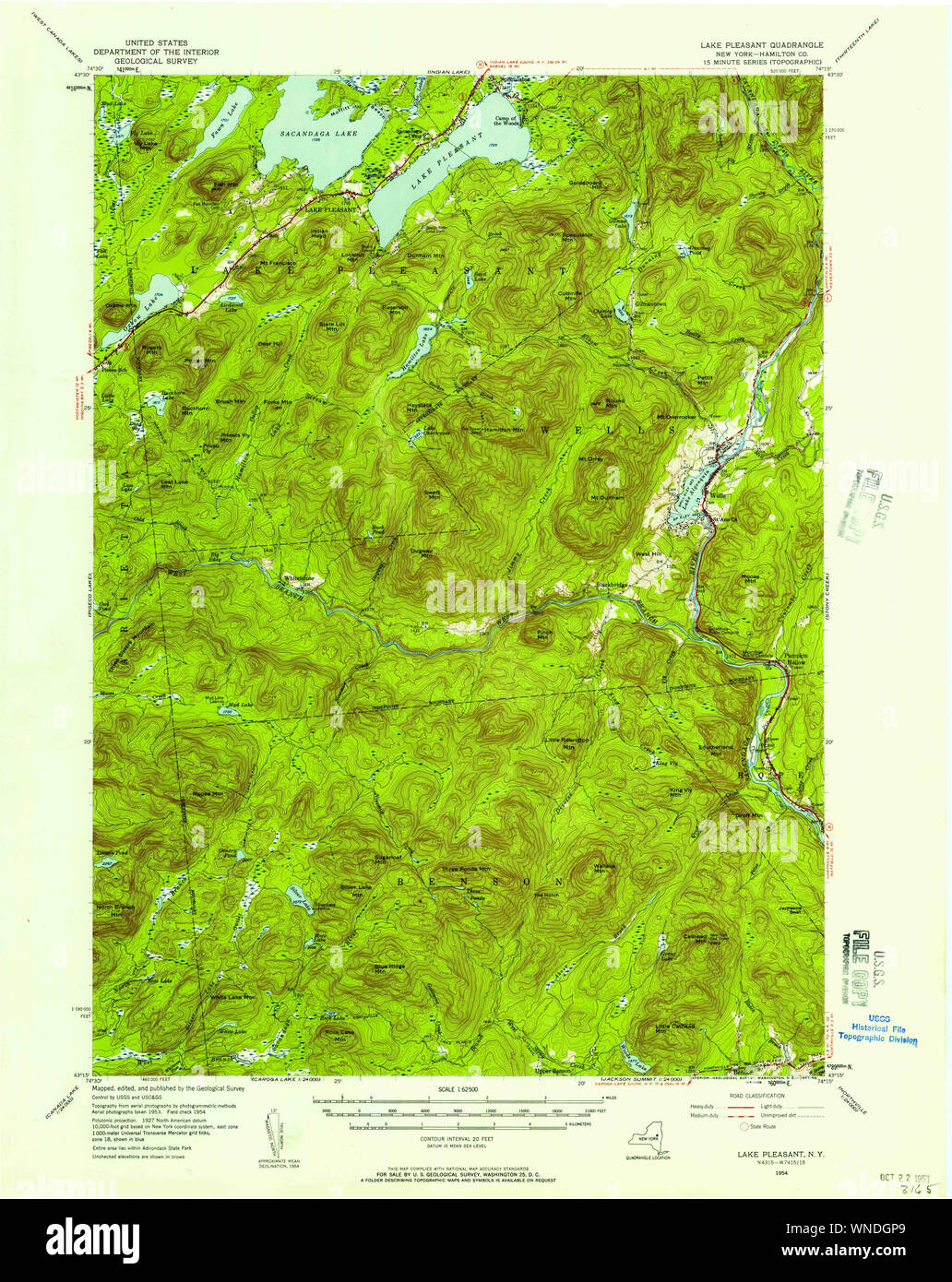 New York NY Lake Pleasant 130202 1954 62500 Restoration Stock Photo Alamy