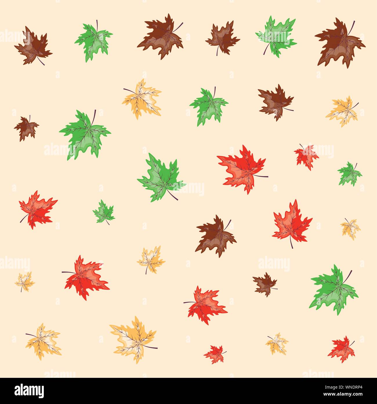 Maple Design Vector maple leafs autumn pattern background vector illustration design Stock ...