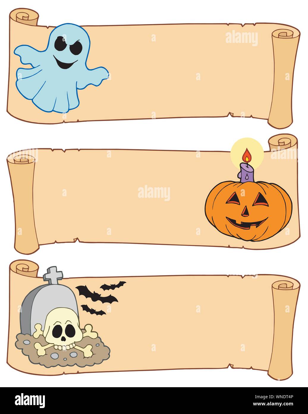 Halloween banners collection 1 Stock Vector