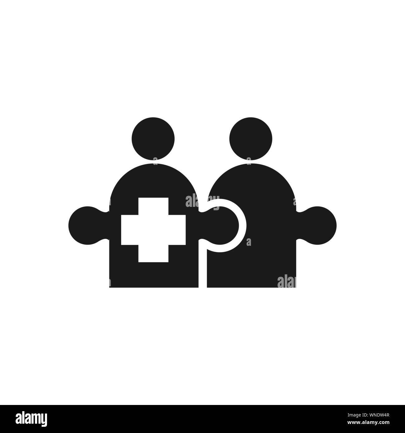 Commitment Teamwork Together Business Black Logo Illustration Vector ...