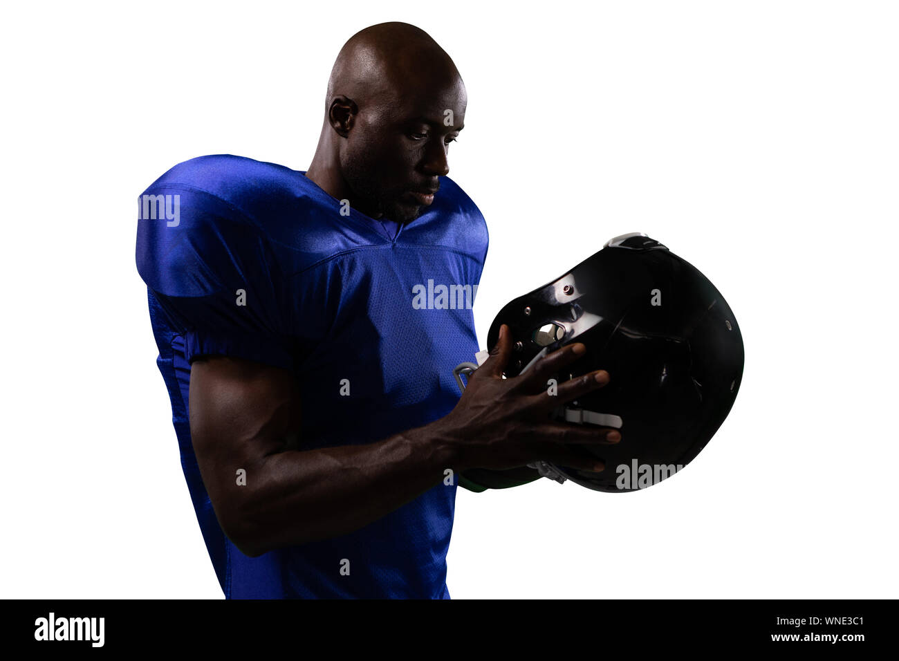 Strong Rugby Player Stock Photo - Alamy