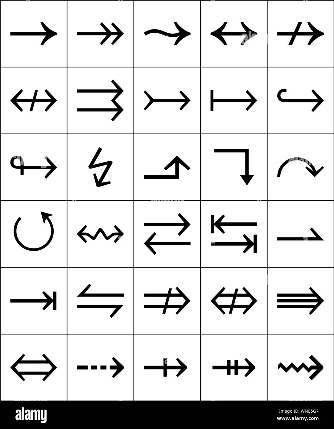 Arrows icon set. Vector collection . Template for your design Stock ...