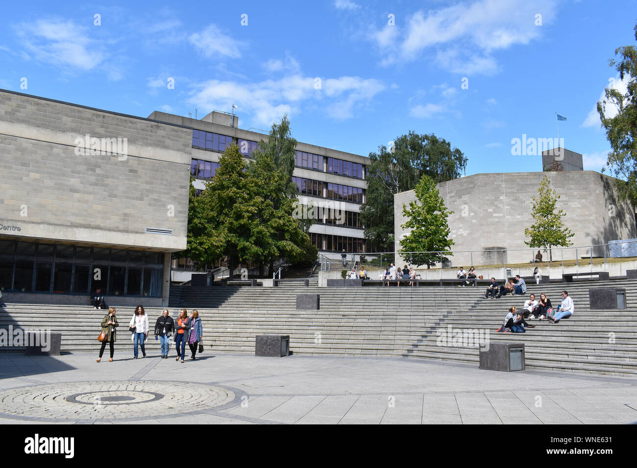 Uea norfolk norwich university ziggurat architecture hires stock