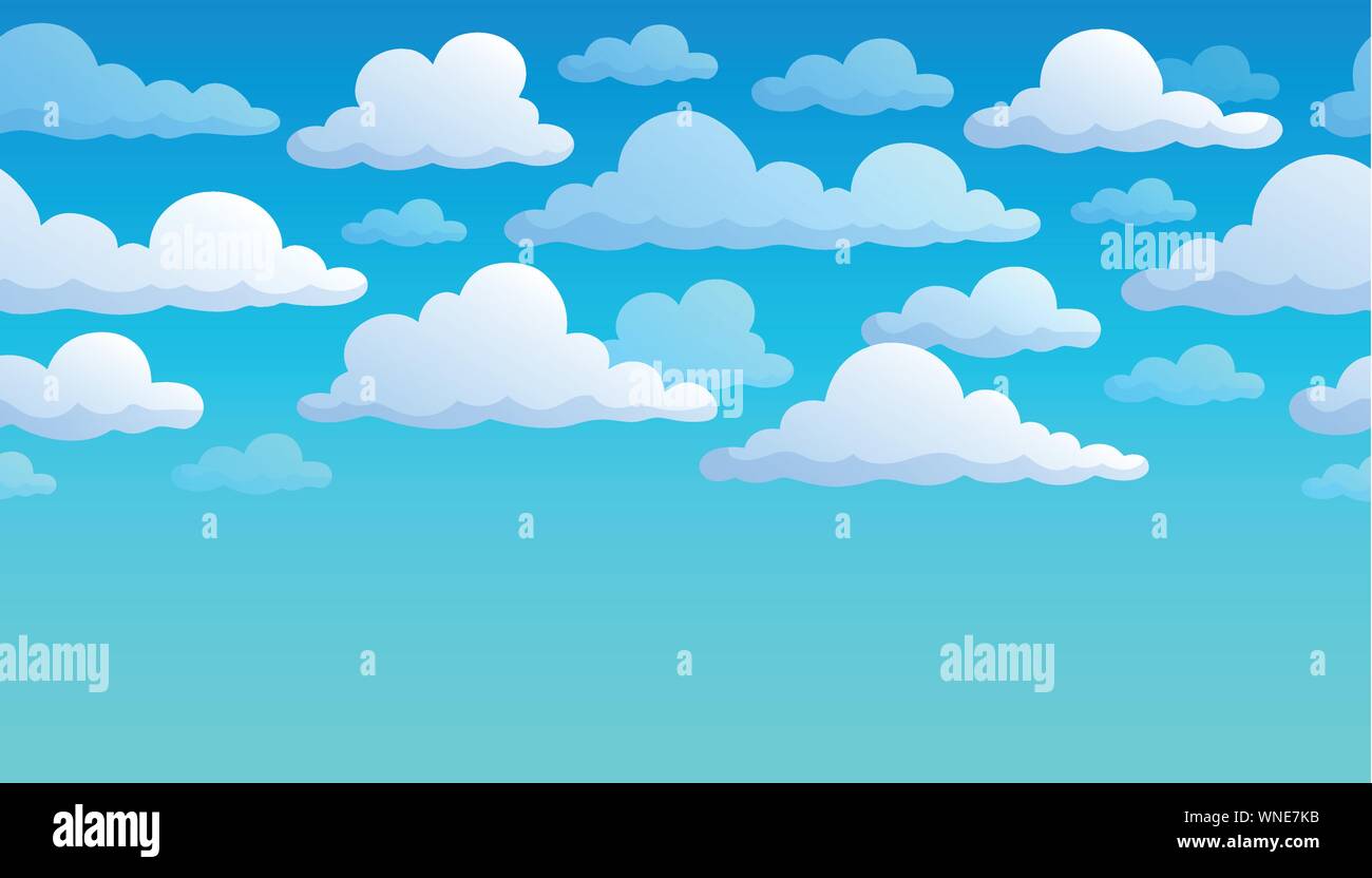 Cloudy sky background 7 Stock Vector