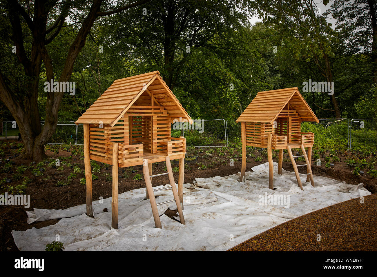 HEATON PARK in north manchester is about to launch a new play area for children Stock Photo