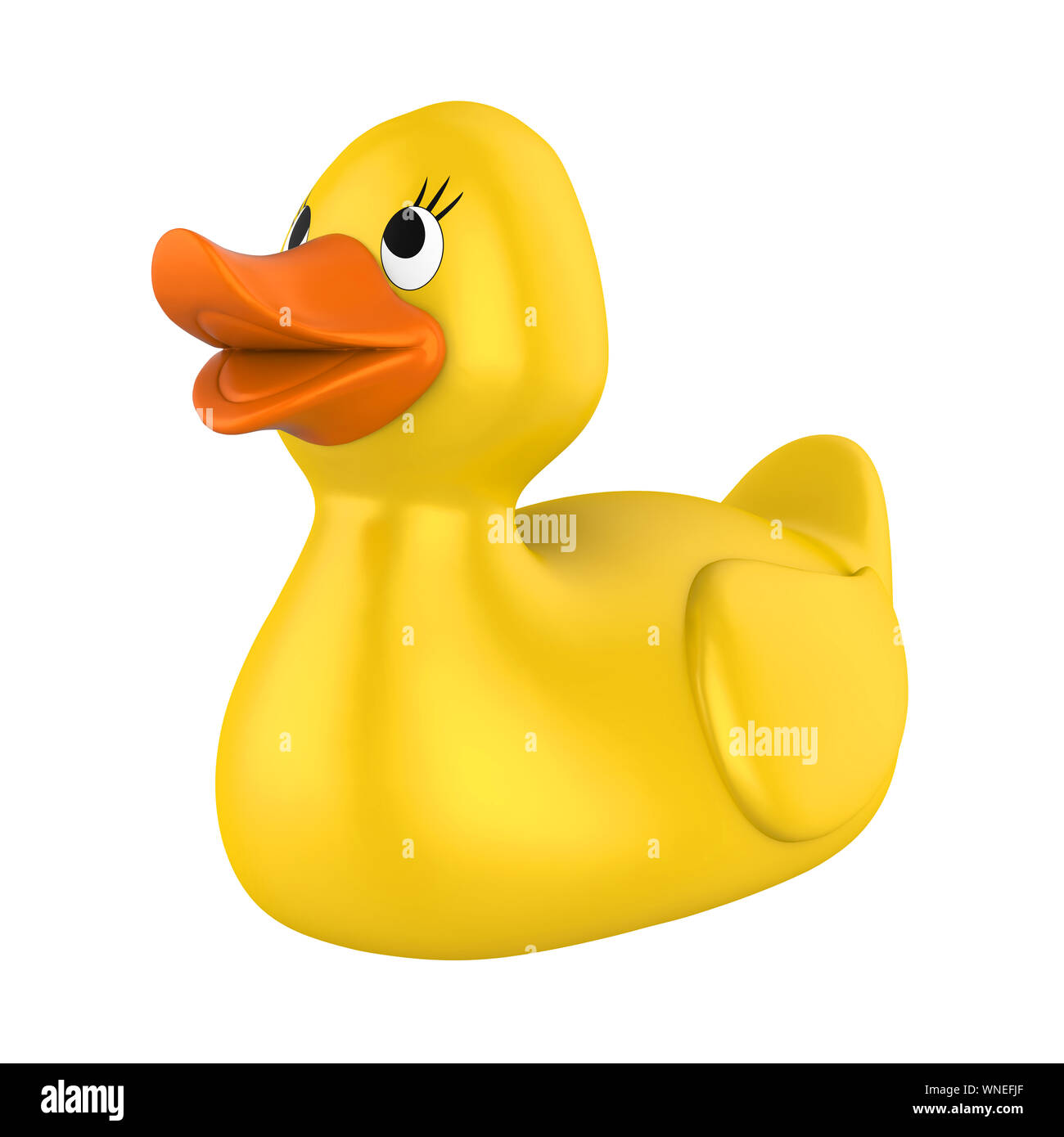 Yellow Rubber Duck Isolated Stock Photo Alamy