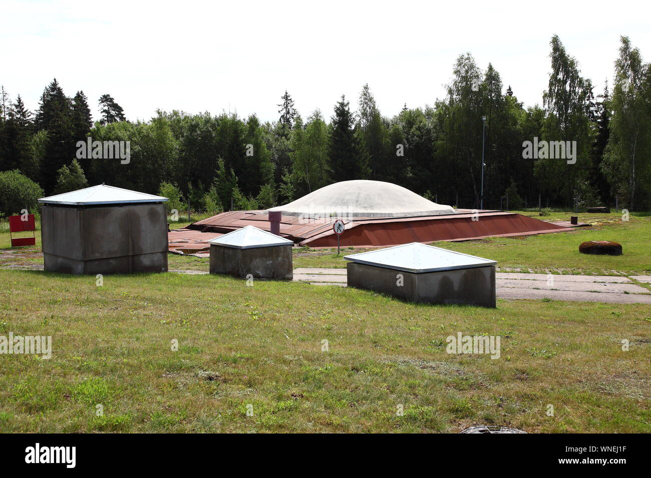 Plokstine Missile Base; former Soviet Union base, now a Museum of Cold War at Plateliai, Lithuania Stock Photo