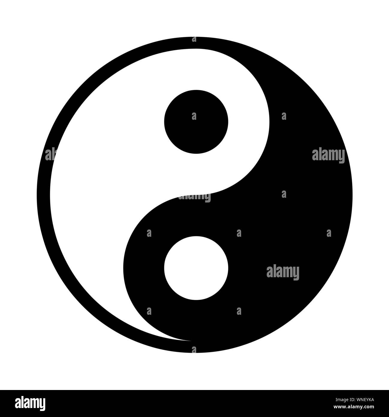 Yin Yang sign Stock Vector Image & Art Alamy