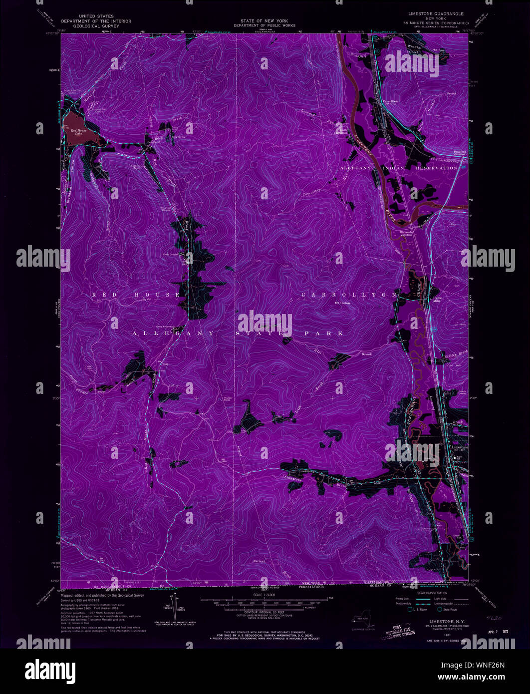 New York NY Limestone 130267 1961 24000 Inverted Restoration Stock