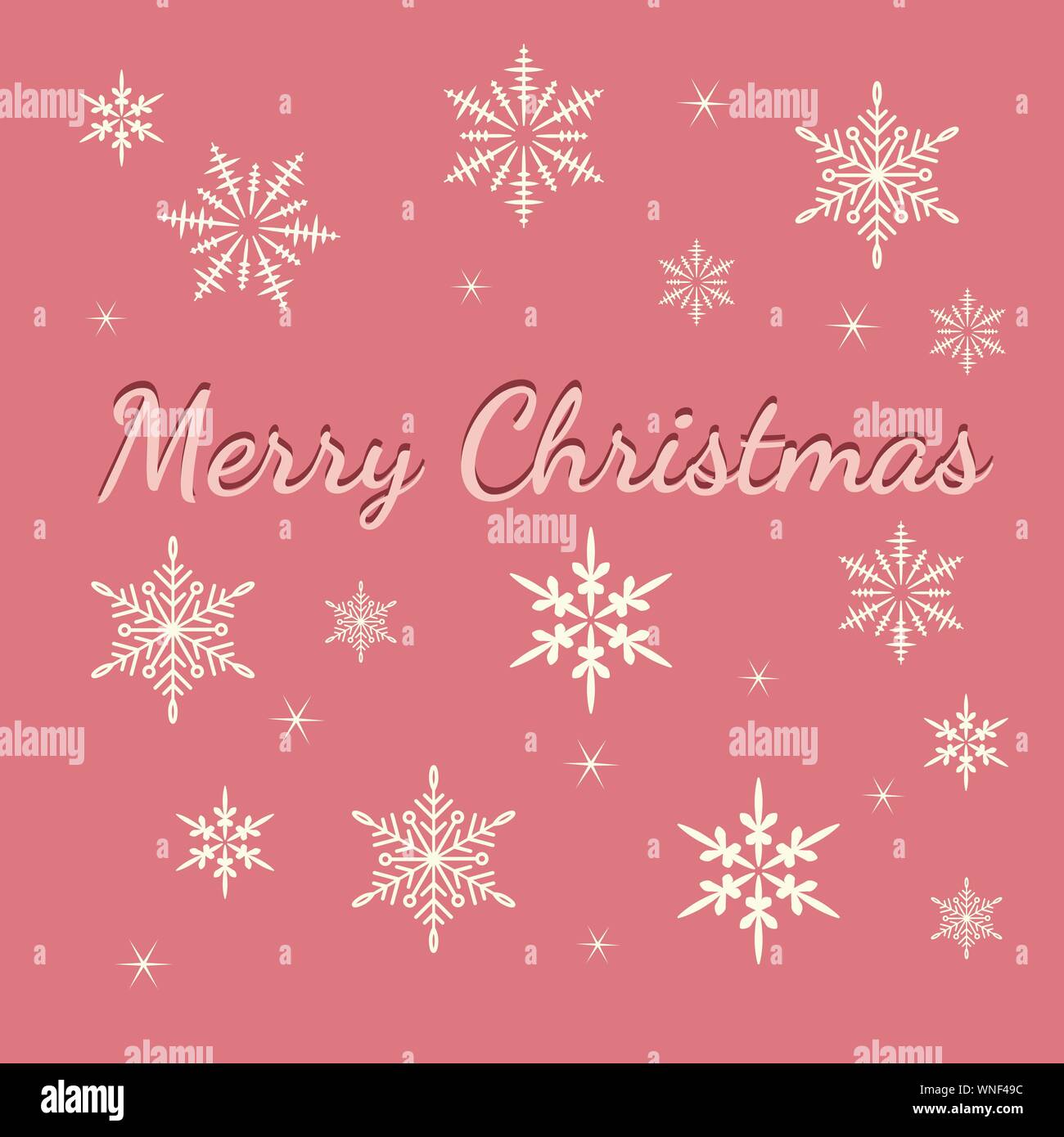Vector Christmas Background with snowflakes. Christmas and new year ...