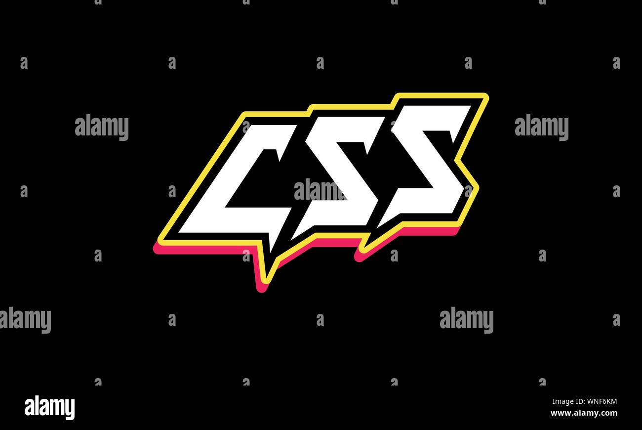CSS Sticker Illustration Vector Print Stock Vector Image & Art - Alamy