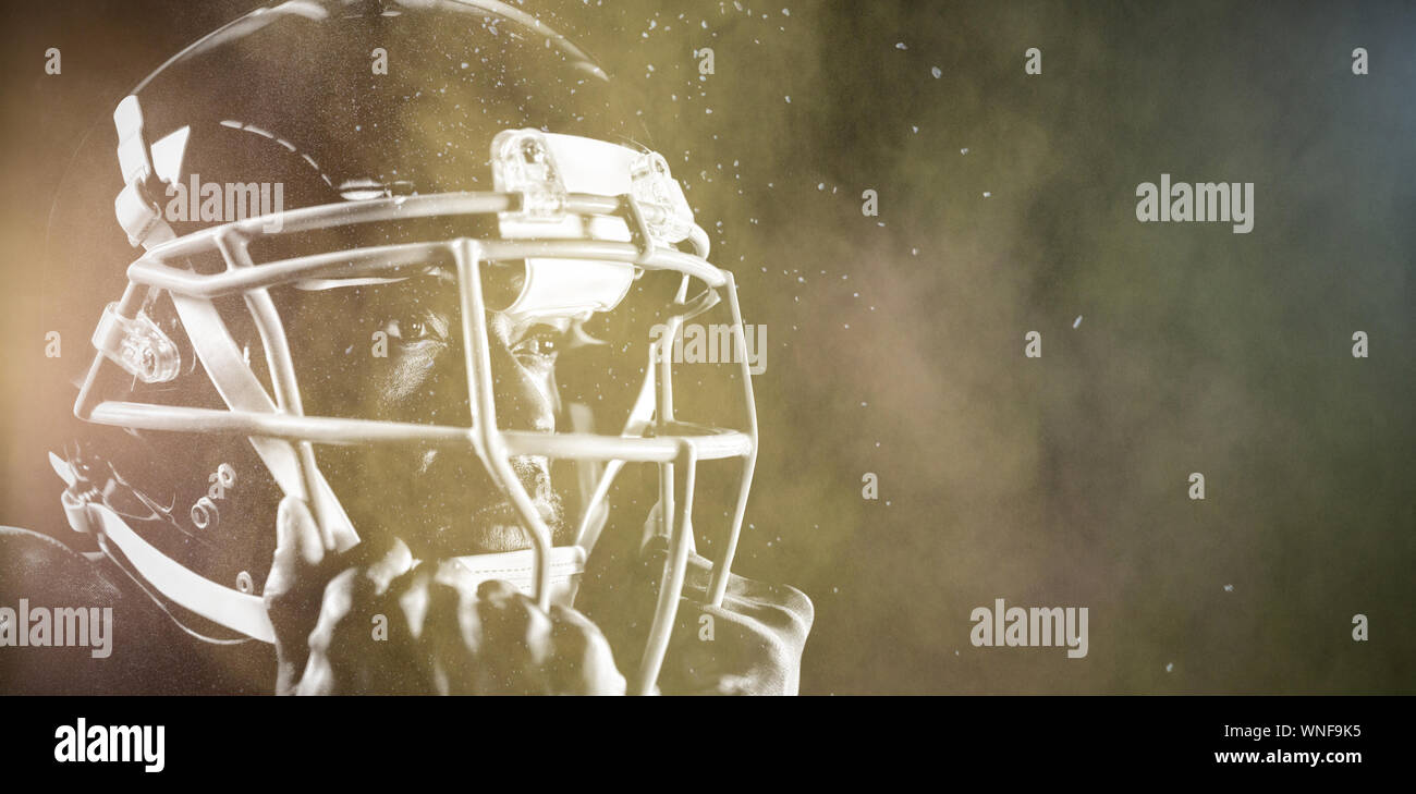 Composite image of strong rugby player Stock Photo - Alamy