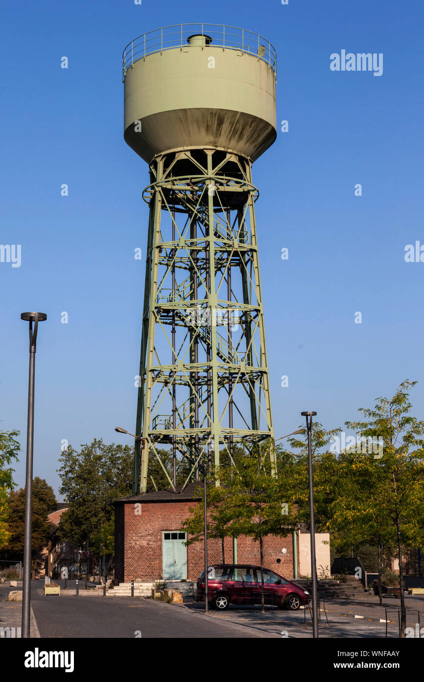 Water tower of the coal mine Lohberg in Dinslaken Stock Photo