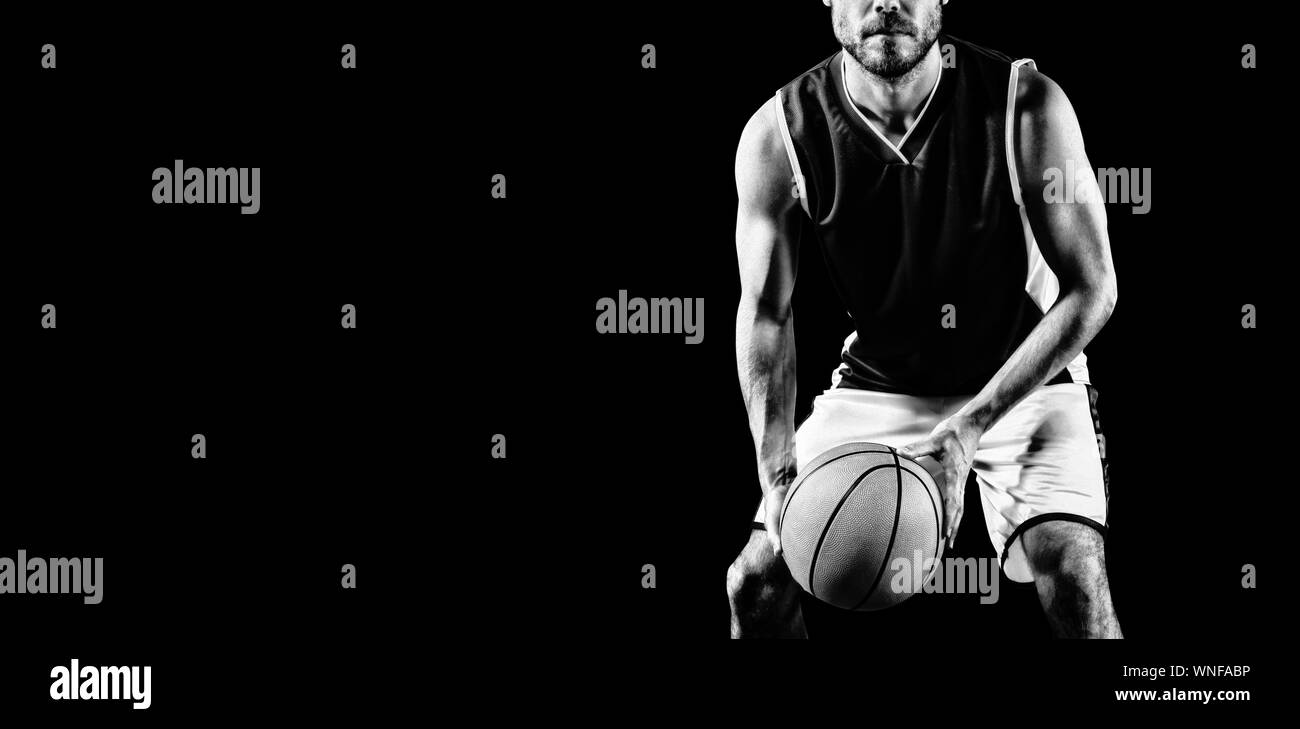 Basketball player Black and White Stock Photos & Images Alamy