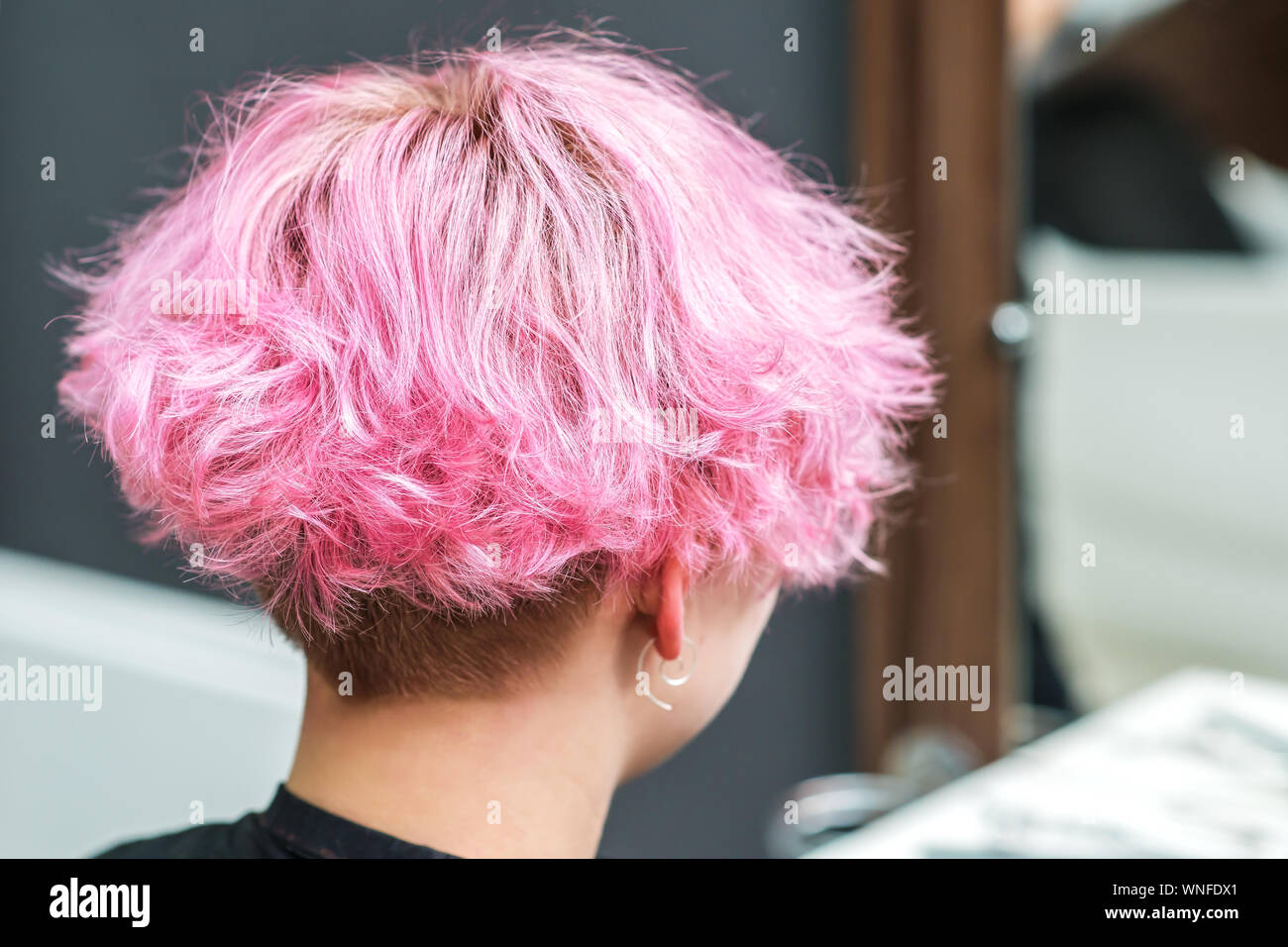 Woman Haircut Short Stock Photos Woman Haircut Short Stock