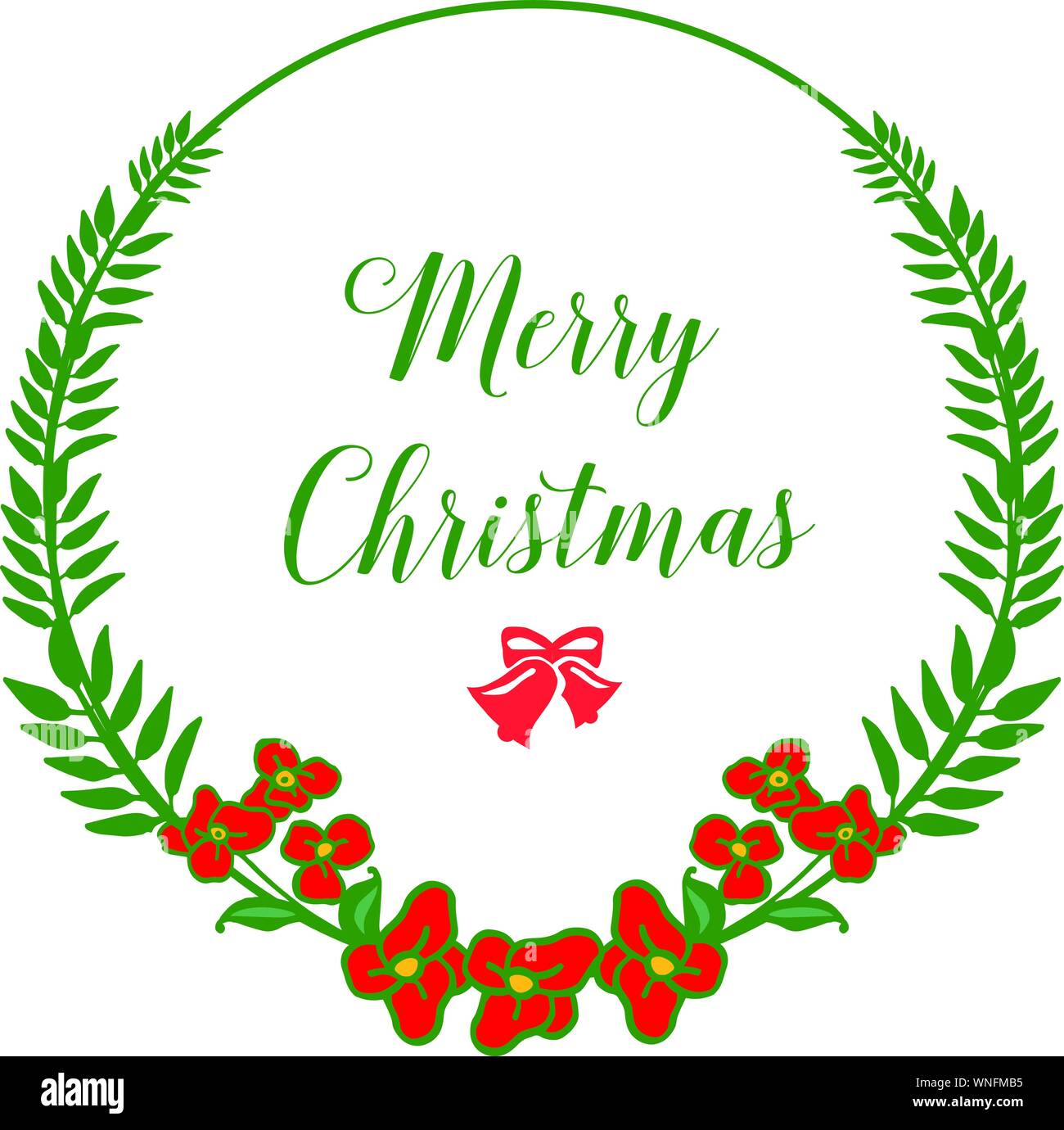 Invitation card for merry christmas, design template with graphic red ...