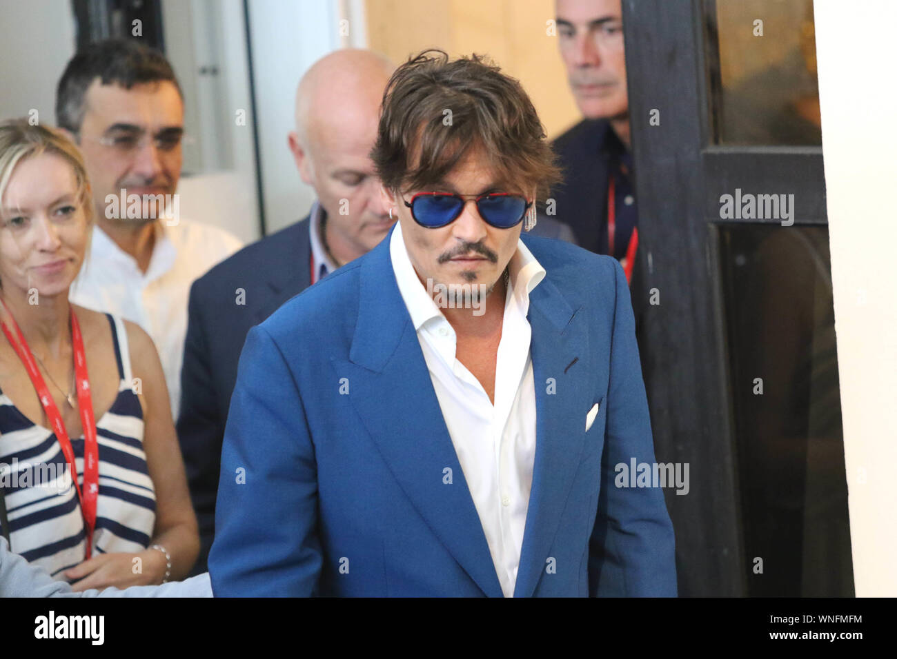 Italy Lido di Venezia September 6 2019 Johnny Depp at the