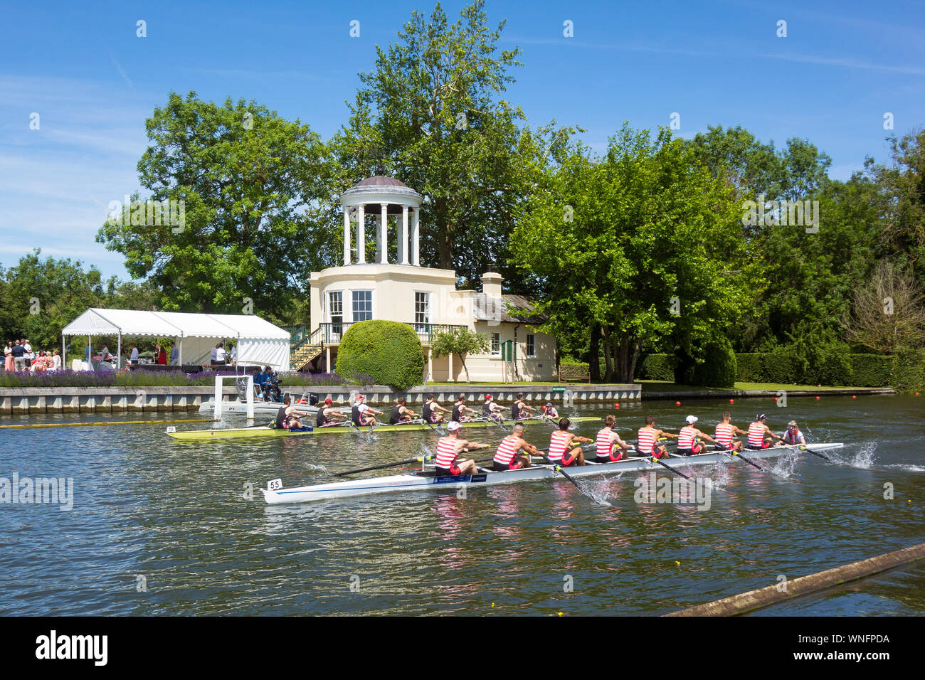 England, Henley Royal Regatta & Temple island Stock Photo Alamy