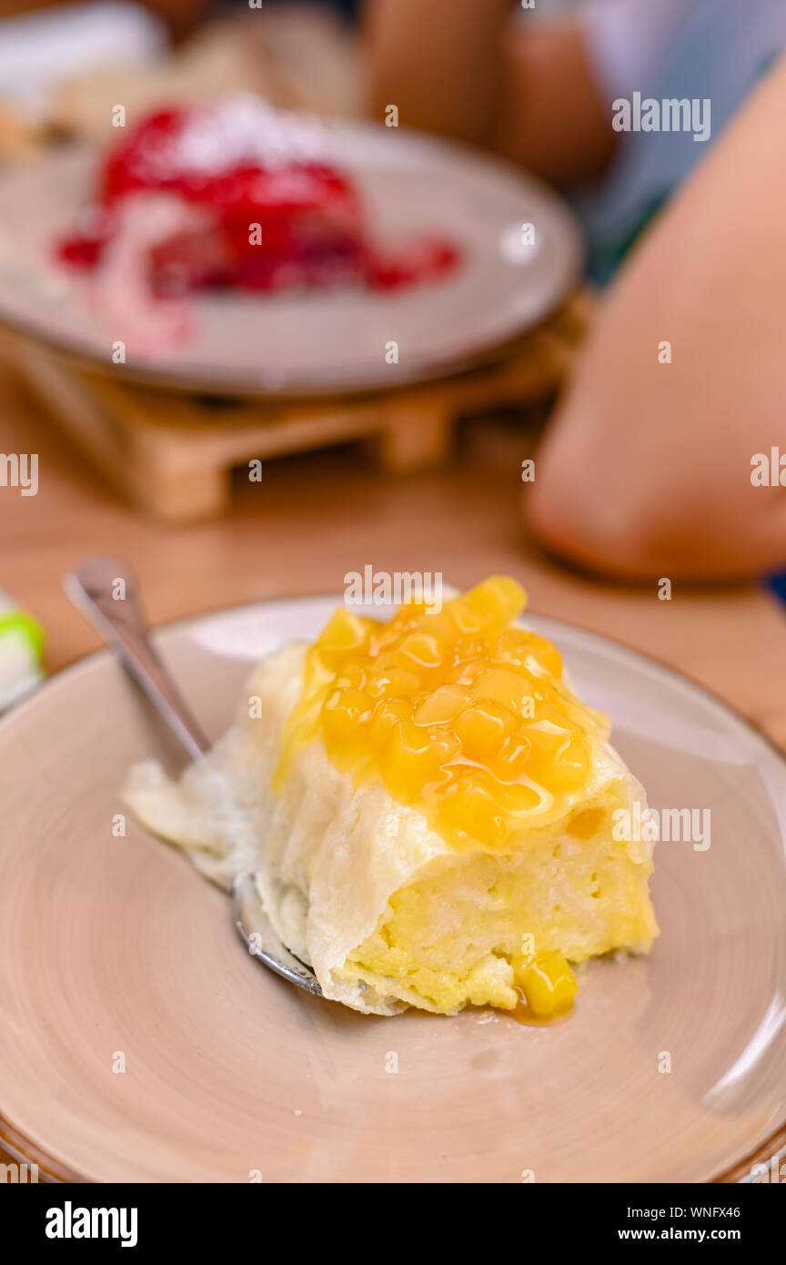 Traditional Slovenian Dessert Made Of Dough Cheese And Fruit