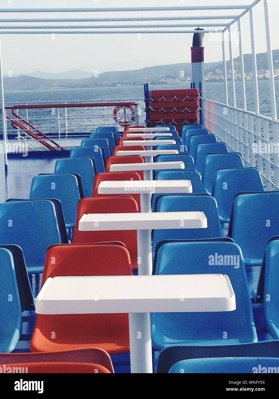 Seats In Boat Stock Photo Alamy