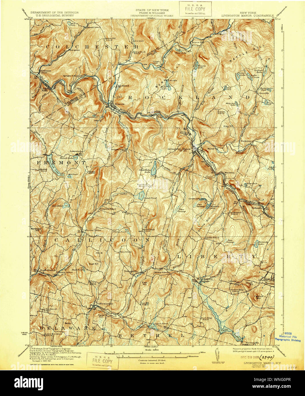Map of livingston manor hires stock photography and images Alamy