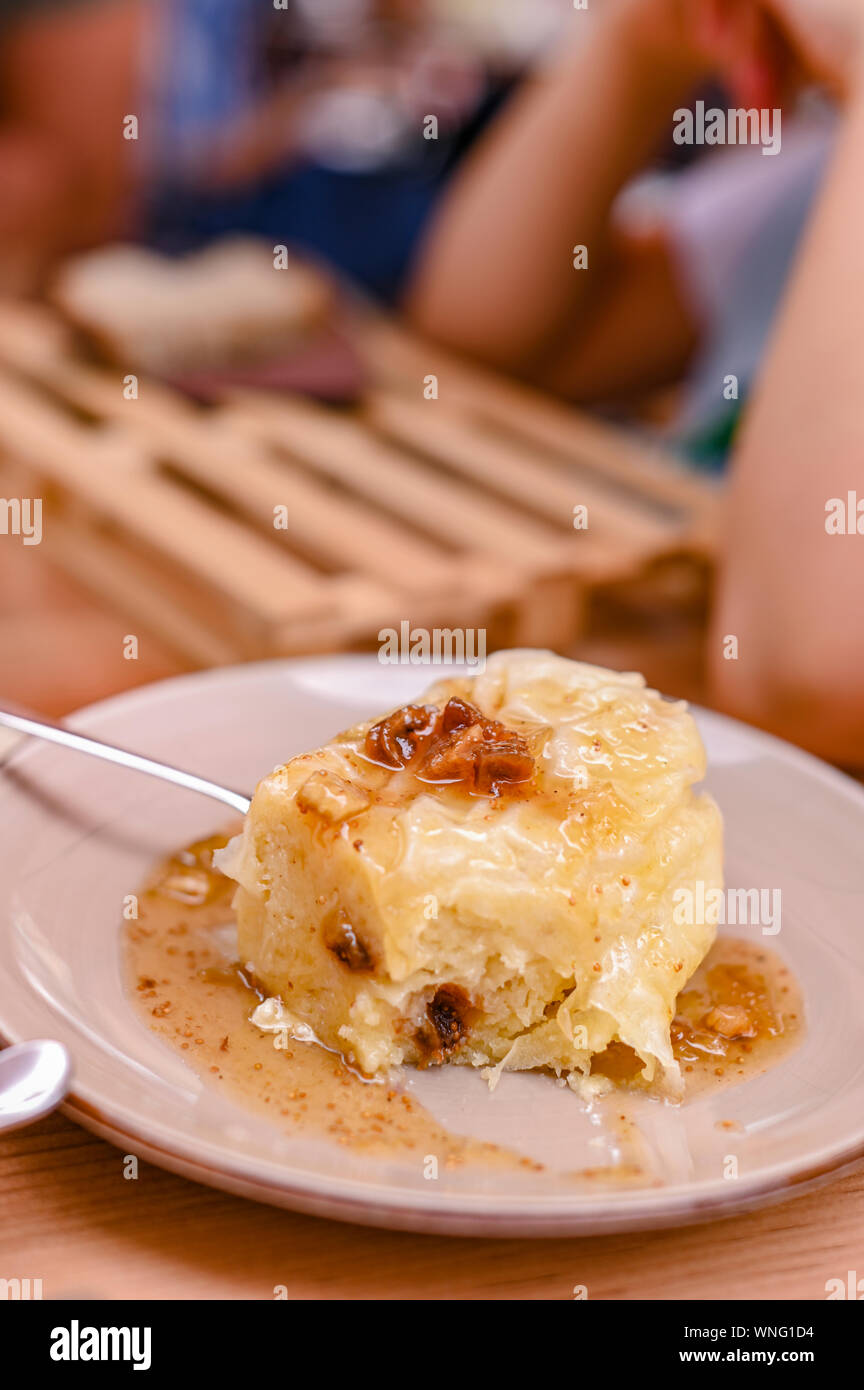 Traditional Slovenian Dessert Made Of Dough Cheese And Fruit