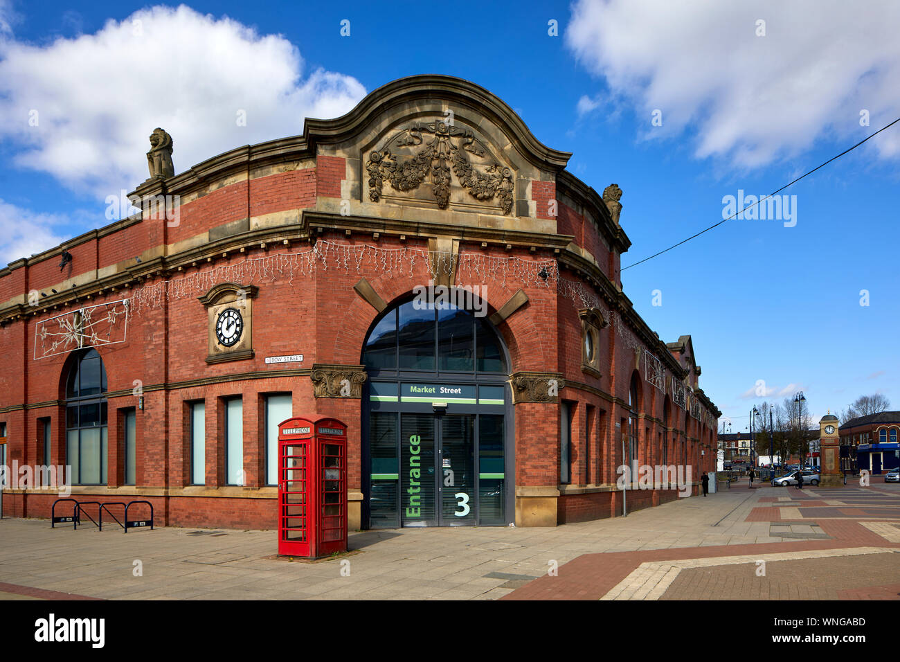 Tameside Ashton Indoor Market hall Stock Photo Alamy