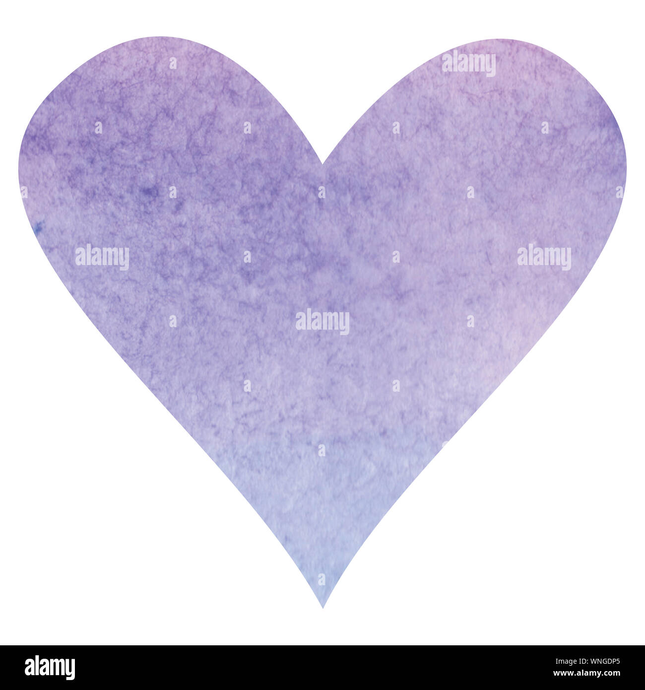 Watercolor hand made heart for valentines day Stock Photo - Alamy