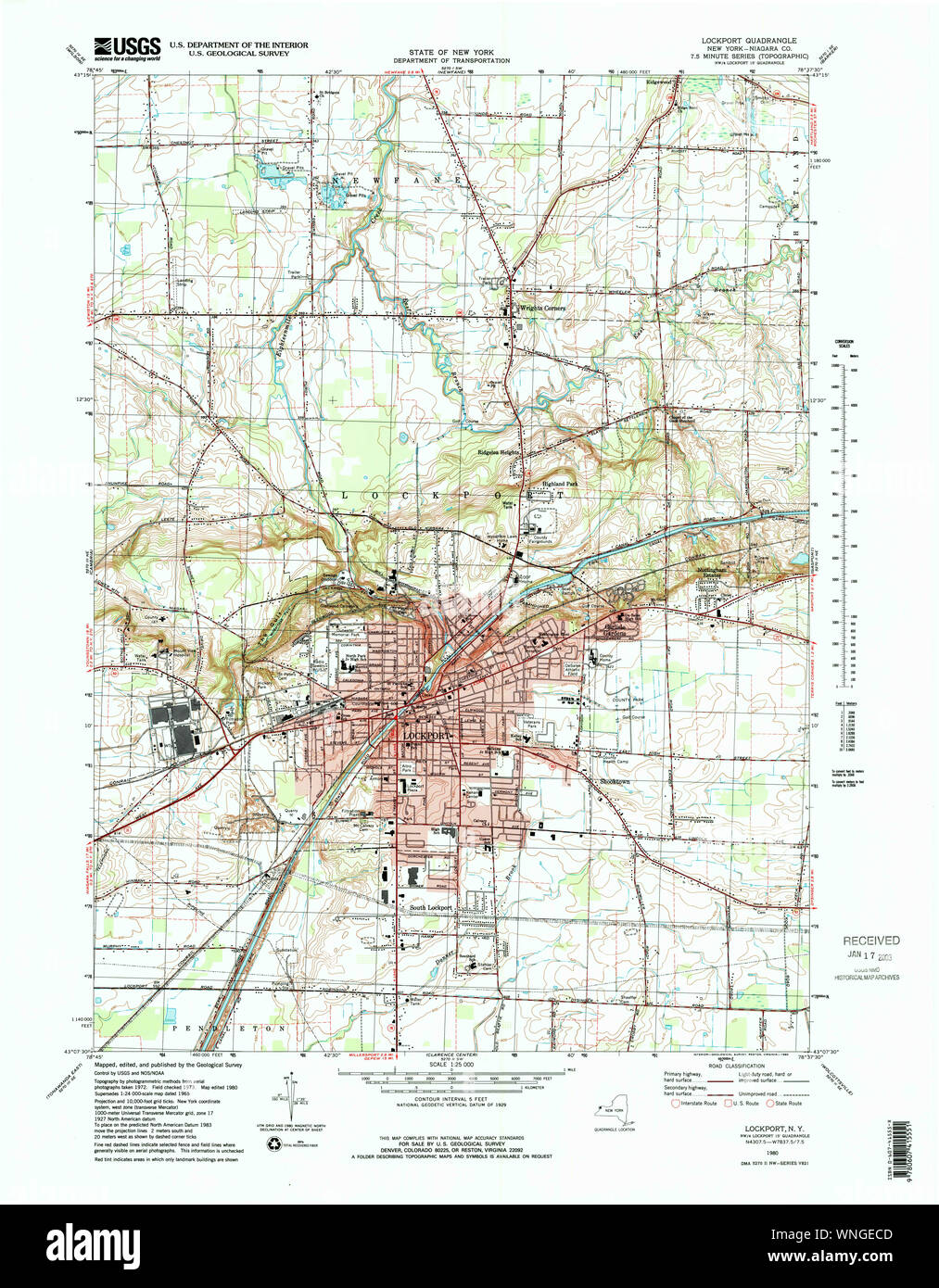 Lockport map hires stock photography and images Alamy