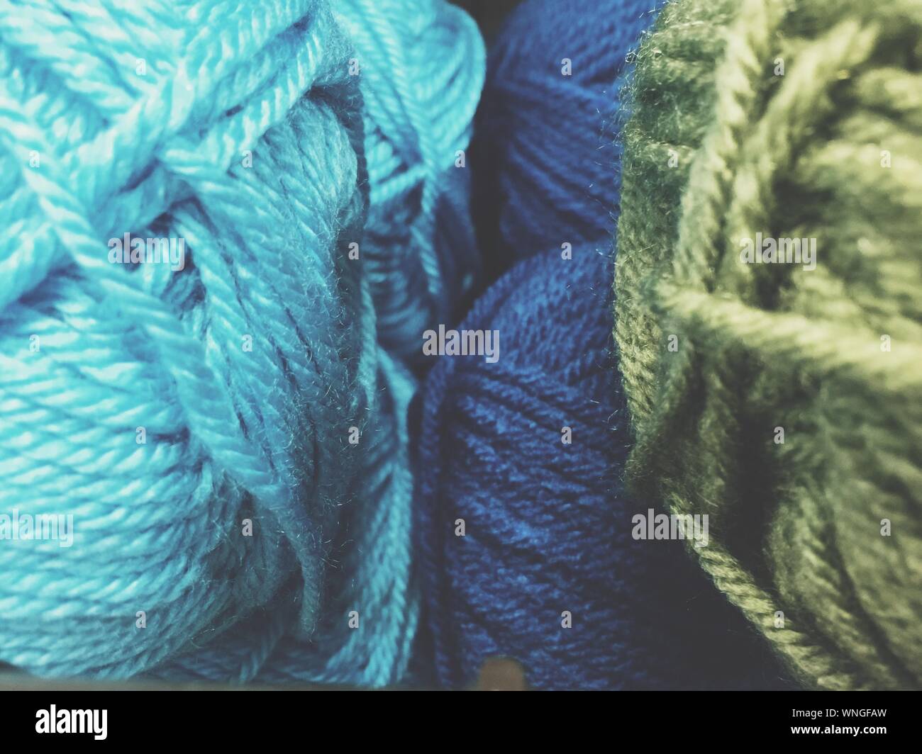 Full Frame Shot Of Wool Spools Stock Photo