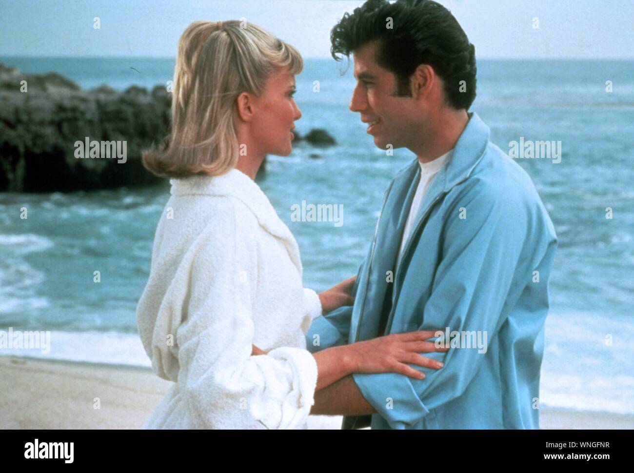 Grease Year : 1978 USA Director : Randal Kleiser Olivia Newton John, John Travolta Stock Photo