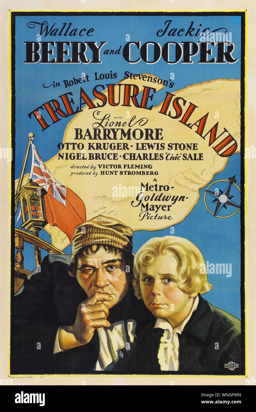 Treasure Island  Year : 1934 USA Director : Victor Fleming American poster Stock Photo