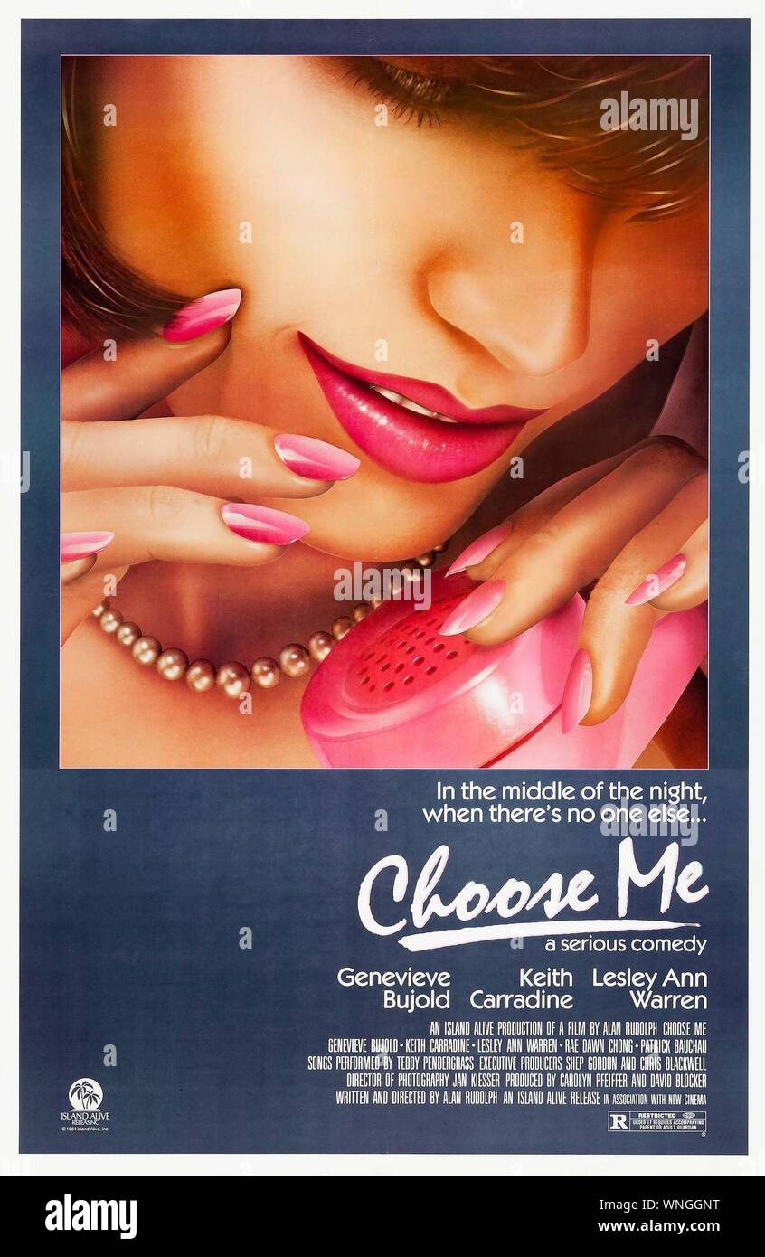 Choose Me Year 1984 Usa Director Alan Rudolph Poster Usa Stock Photo Alamy