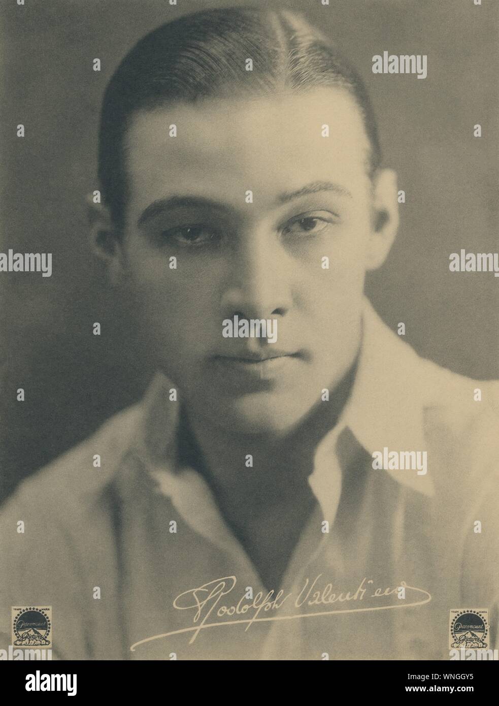 Rudolph Valentino 1895 - 1926 Paramount Pictures Stock Photo